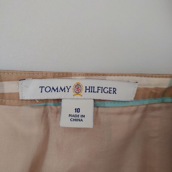 Tommy Hilfiger Silk Pleated Skirt Plaid Size 10 - Picture 13 of 16